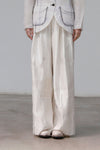 MUTEDANCE Elastic Waist Wide Leg Pants MD22SS25 Off-White PM38